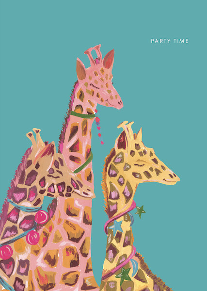 Card-Giraffe Party