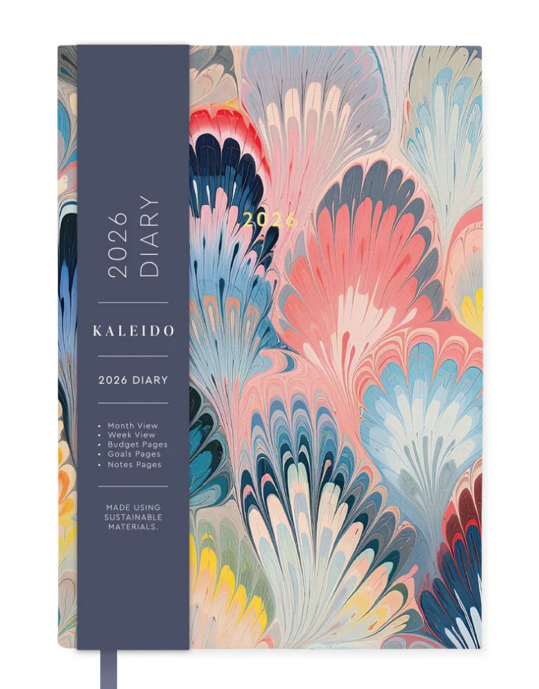 Kaleido A5 Diary-Scalloped Marble