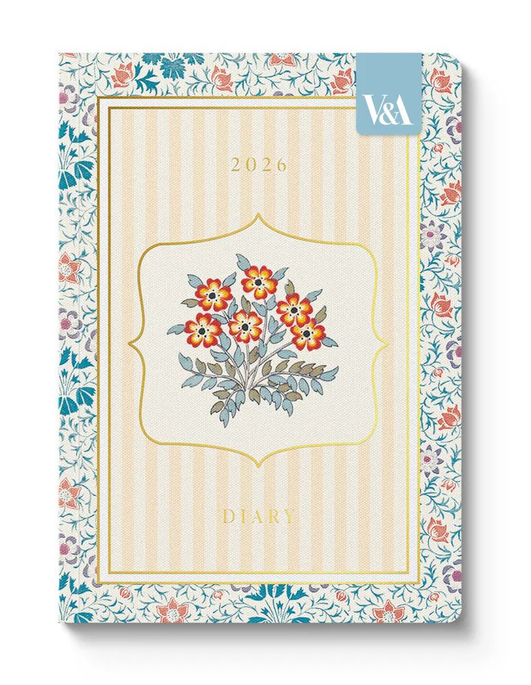 V&A A5 Diary-Cottagecore Garden Flower