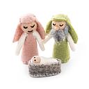 Decoration Set-Felt Nativity Holy Family