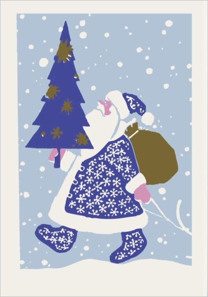 Mini Card-Santa Strolling