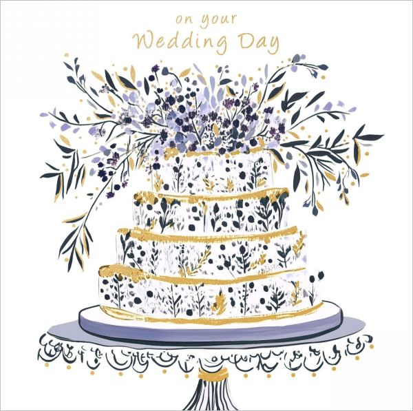 Foil Card-Wedding Cake