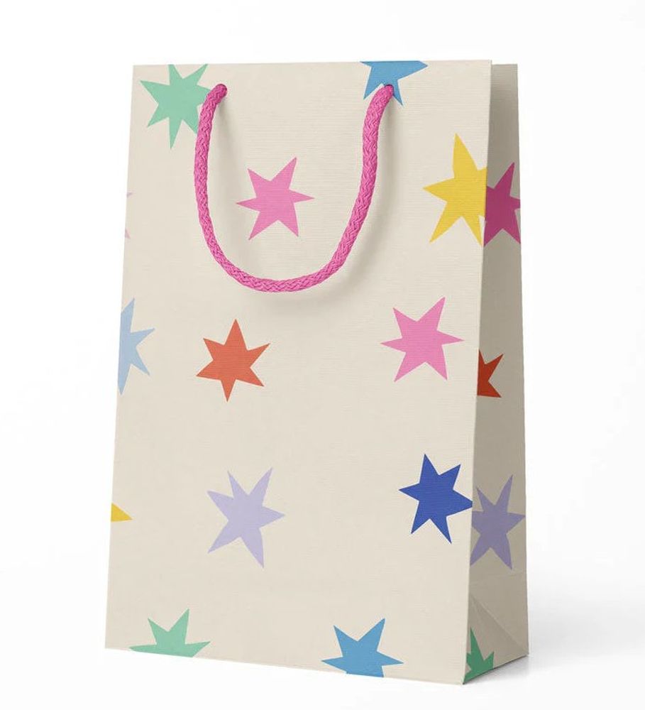 Gift Bag Medium-Multi Stars