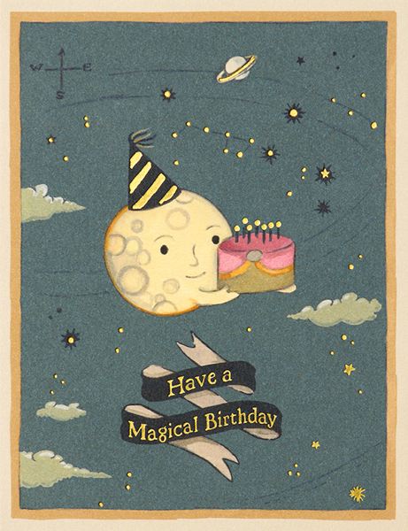 Foil Card-Moon Cake Birthday