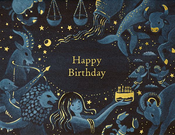 Foil Card-Zodiac Birthday