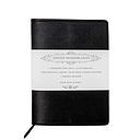 A6 Notebook with Leather Jacket-Black