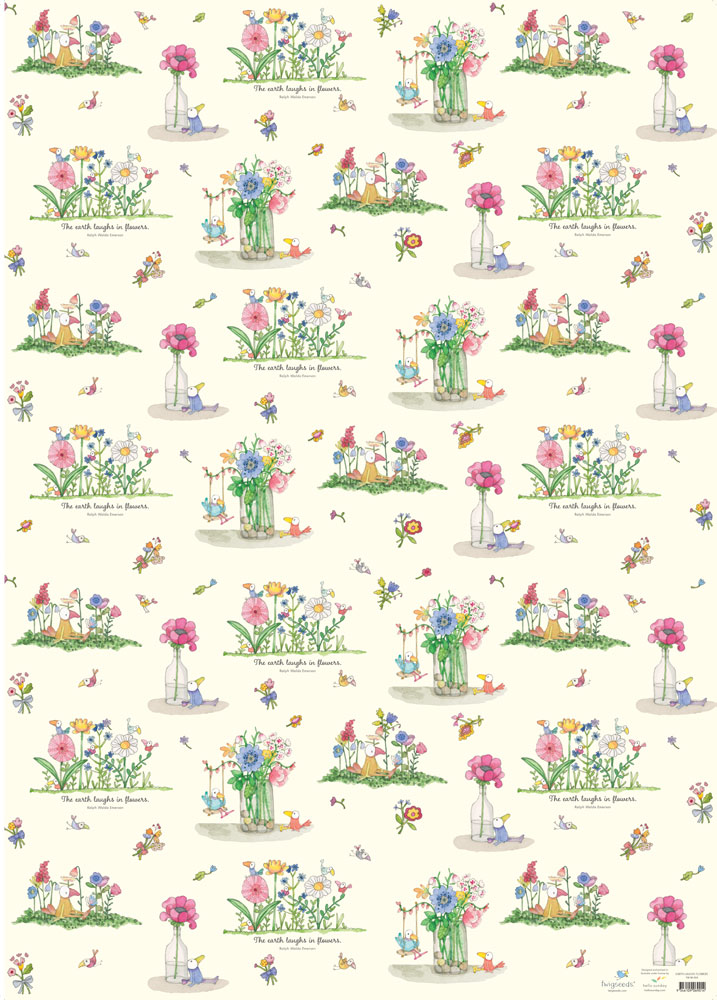 Wrap-Earth Laughs Flower