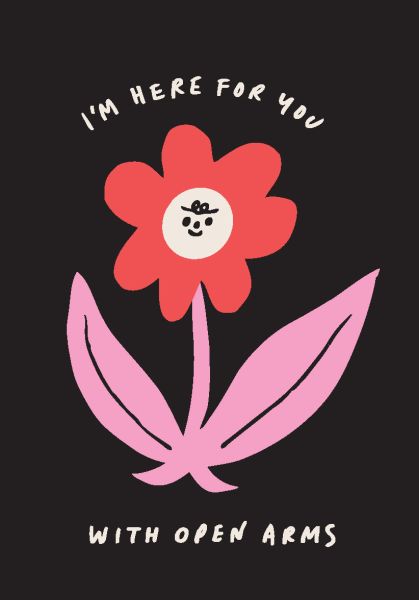 Card-Here With Open Arms