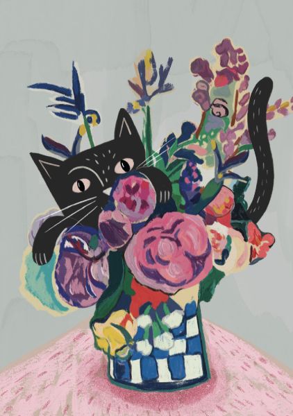 Card-Catisse Flowers