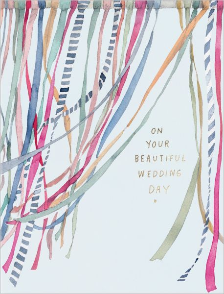 Foil Card-Wedding Ribbons