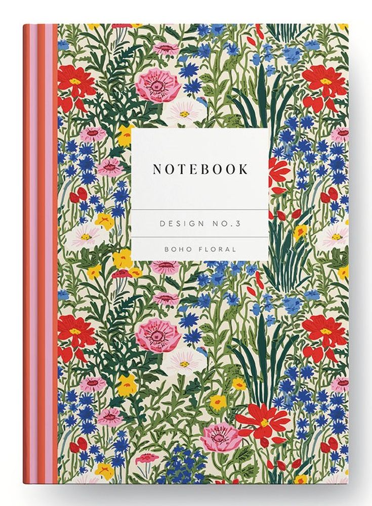 Kaleido A5 Premium Hard Cover Notebook-Boho Floral