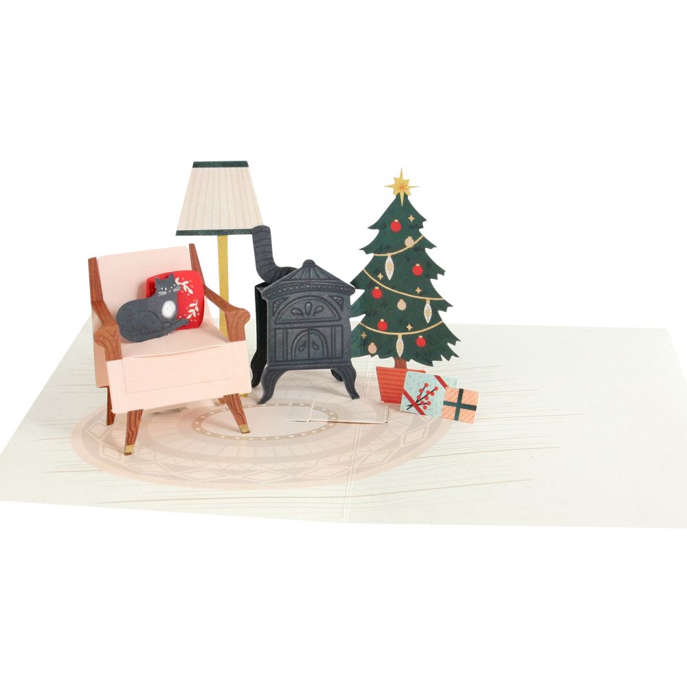 3D Pop-up Card-Festive Room