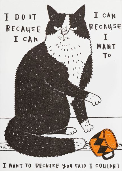 Card-I Do It Because I Can