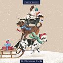 Boxed Card Park of 16 (2 designs)-Christmas Dogs