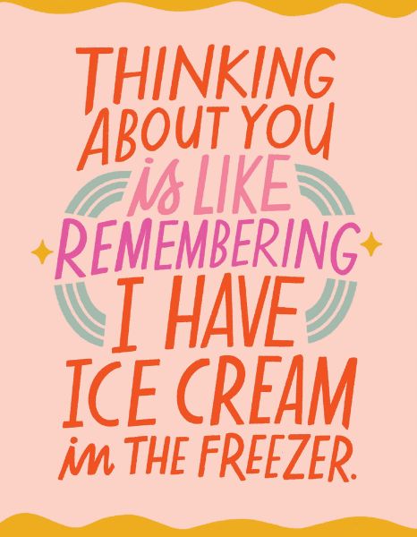 [EM-C-02335] Card-Ice Cream Freezer Love