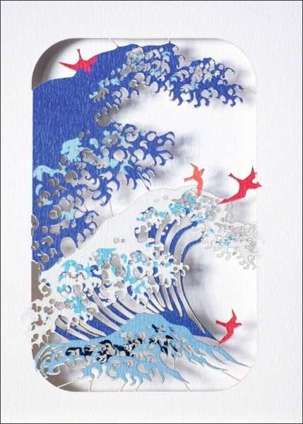 [FO-PM0208] Laser Cut Card-Ride The Wave