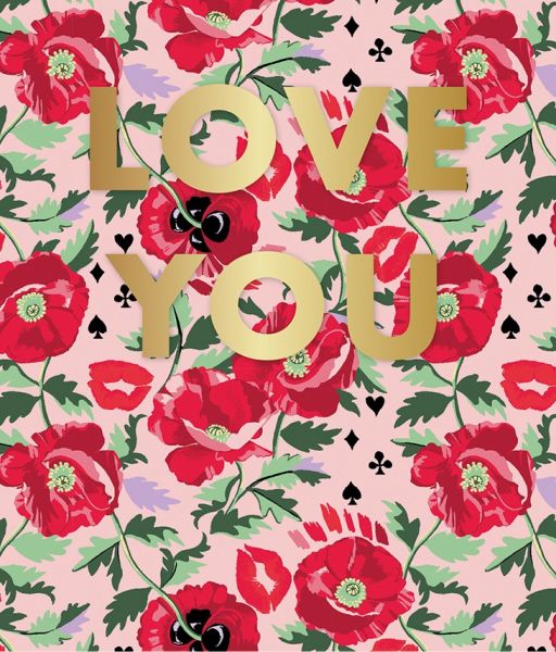 [CK-CL-8441] Card-Painted Poppies Love You