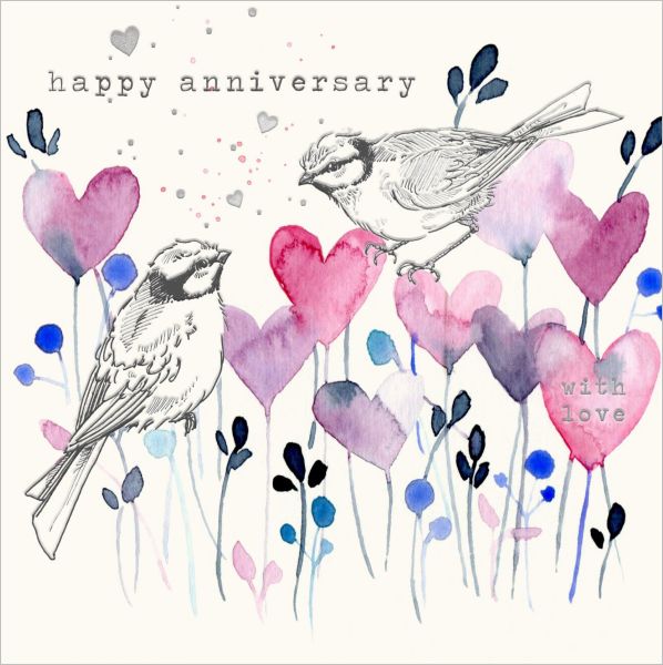 [AM-LB1536] Foil Card-Love Hearts