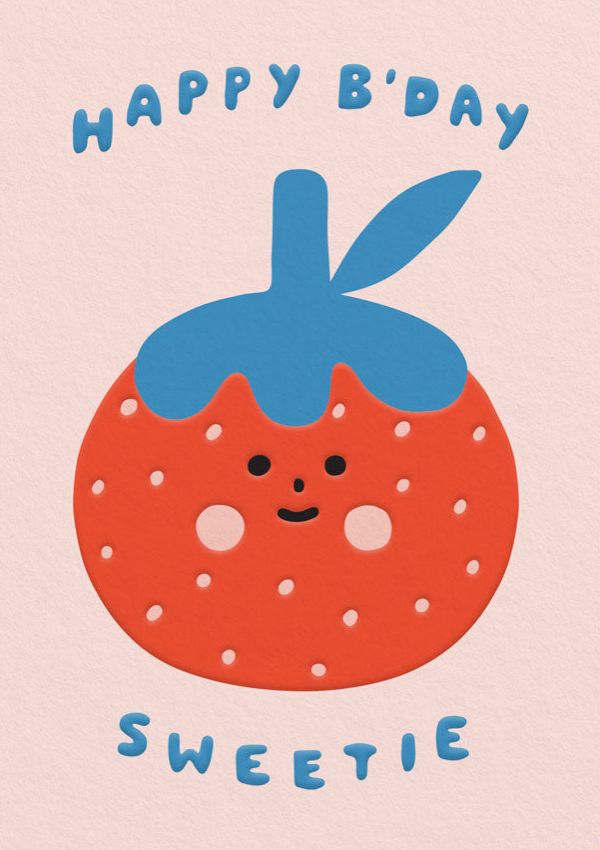 [OD-C-SU10451] Card-Happy Birthday Sweetie