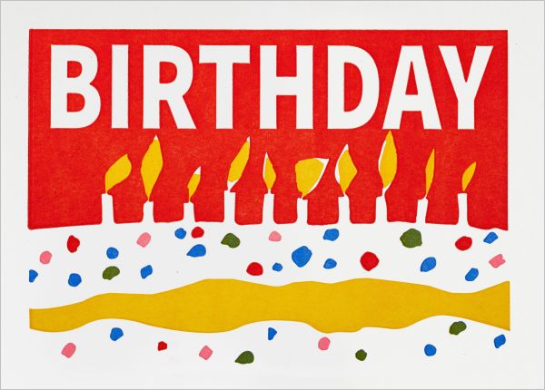 [AV-C-QP710] Card-Birthday Cake Candles