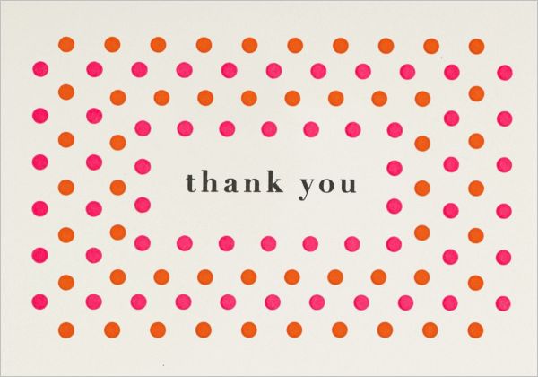 [AV-MC-AP365] Mini Card-Bright Dots Thanks