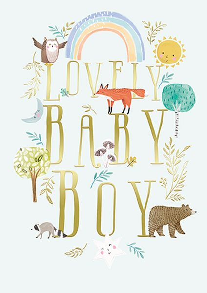 [AL-GH401] Foil Card-Lovely Baby Boy